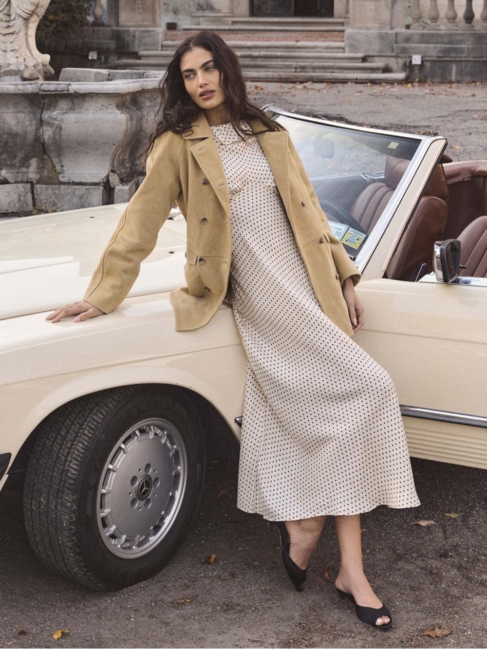 NWOT Doen EMERENCE DRESS IN CRÈME PORTIA DOT